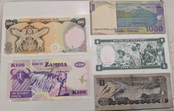 Set of 5 Different banknote - Image 2