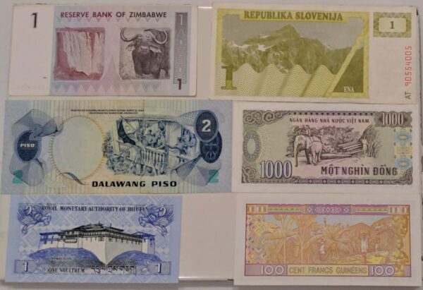 Set of 6 different banknote - Image 2