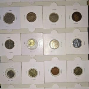 Set of 20 Different foreign coins