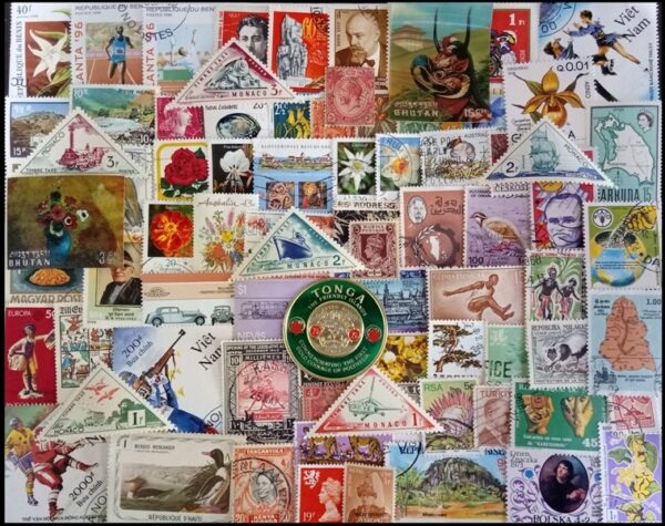 Collectible Set of 100 different stamps