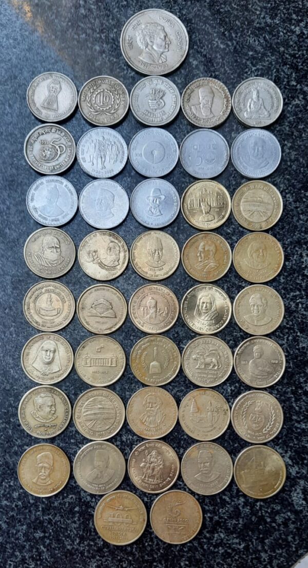 5 Rupees 43 commemorative coins set