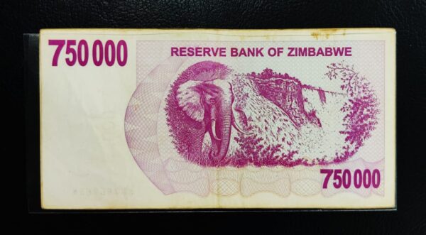 Zimbabwe 750000 Dollars Banknote - Image 2