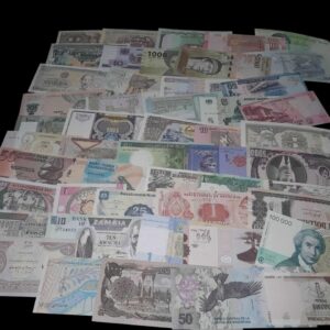 Set of 50 different countries Banknotes in UNC condition
