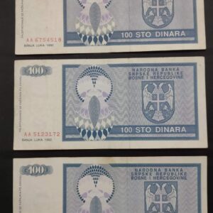 Bosnia Banknote 1992