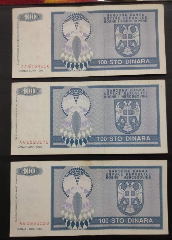 Bosnia Banknote 1992 - Image 2