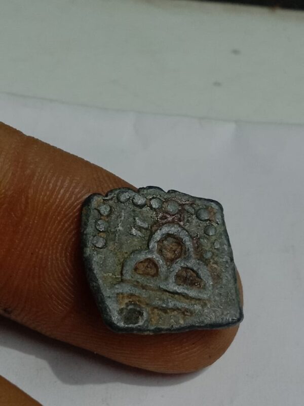 Lead Coin of Western Kshatrapas 2 Moons