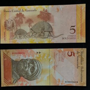 Venezuelan 5 Bolivar Banknote