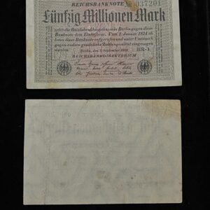 Berlin Inflation Banknote 1923 Uniside Note
