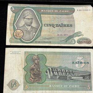 Zaire Banknote Big Size