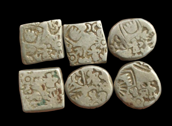 Silver Punchmark With Human Figure