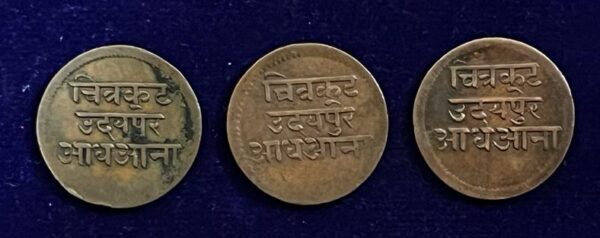 Princely State of Udaipur Aadha Anna
