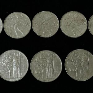 50 and 100 Lire Italy coin Set