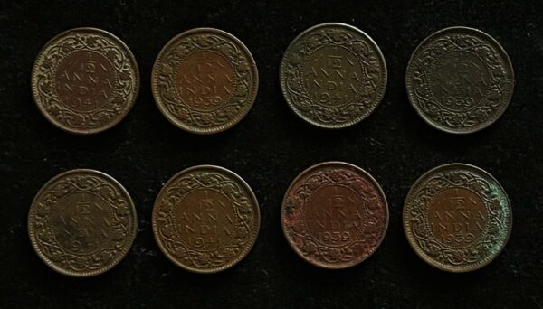 British India 1/12 Anna King George VI. - Image 3