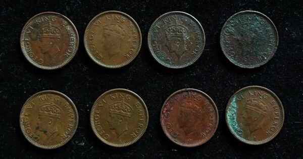British India 1/12 Anna King George VI. - Image 2