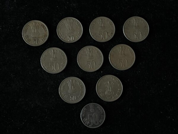 Set of 50 Paise Commemorative Coins - Image 2