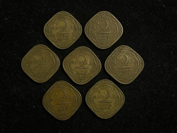 British India 2 Annas King VI - Image 2