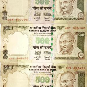 500 Rupees Old Banknote Governor Dr. Y. V. Reddy
