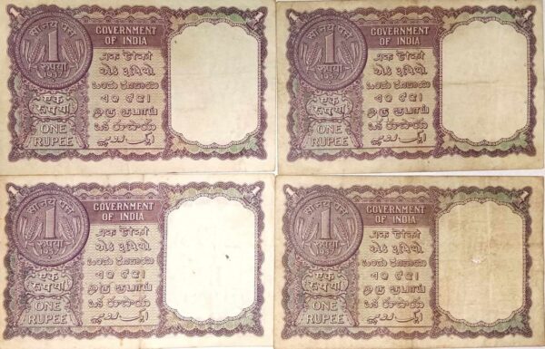 1rs 1957 LK Jha Governor Banknotes - Image 2