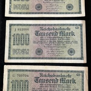 1000 Mark Banknote Germany 1922