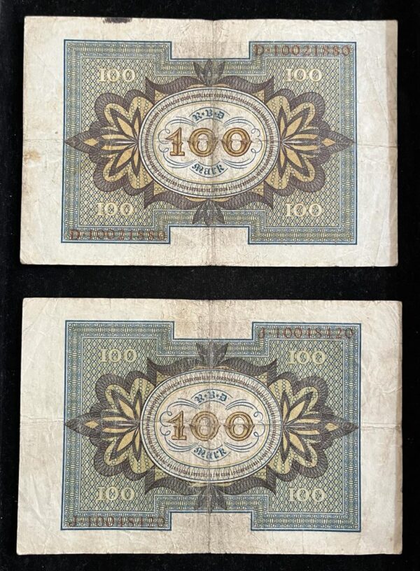 1920 Germany 100 Mark Banknote - Image 2
