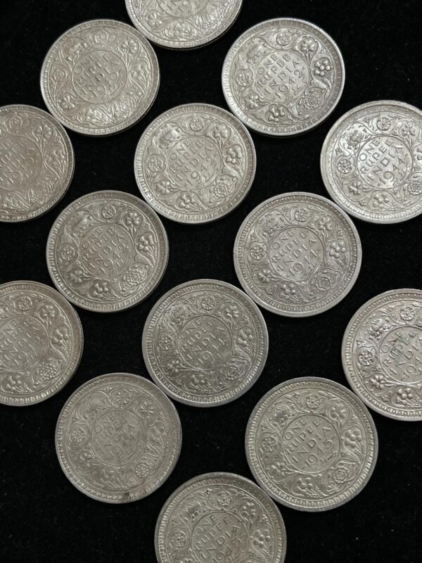 British India Silver 1 Rupee King George VI - Image 3