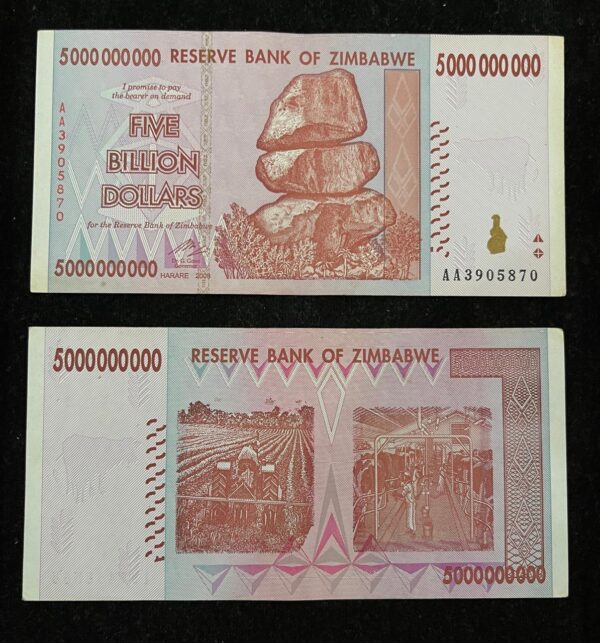 5 Billion Dollar Banknote