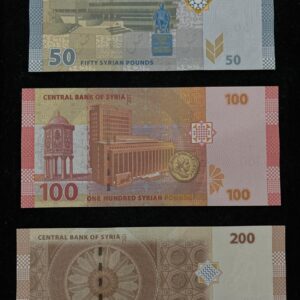 Syria’s Currency Set of 3 Banknotes