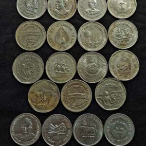 Set of 25 Different 1 Rupee Commemorative Coins