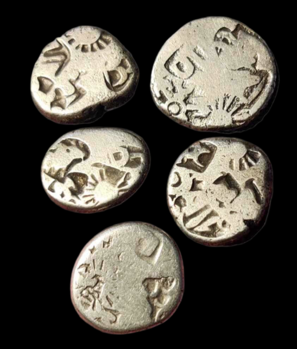 Maurya Period Silver Punchmark Oval Shape Series 8th Coin