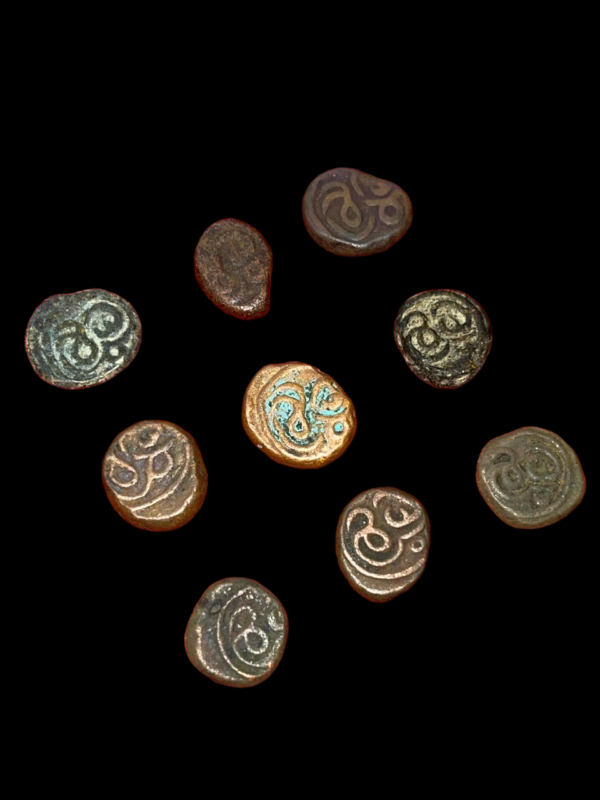 Madurai Nayak Goddess Meenakshi Kasu Coins - Image 4