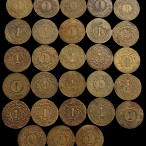 Princely State of Jaipur 1 Anna brass coin Maharaja Man Singh II