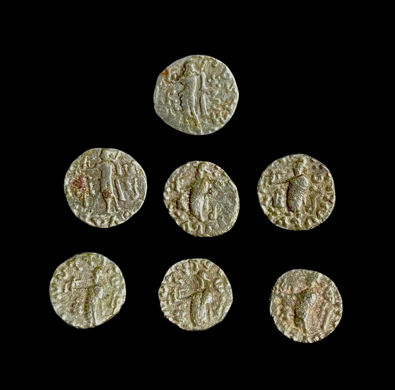 Indo-Scythian Kingdom Silver Drachm King Azes II - Image 2