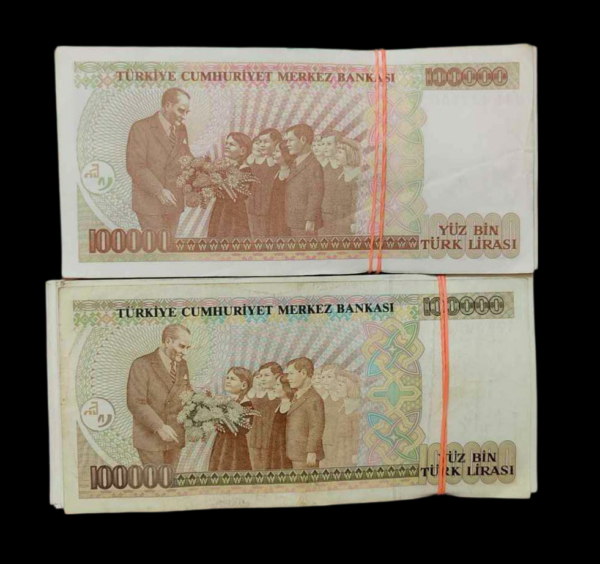 100,000 Lira Banknote Turkey - Image 2