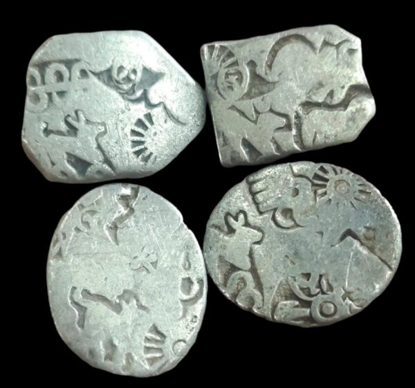 Mauryan Empire Karshapana Dog Jumping Symbol