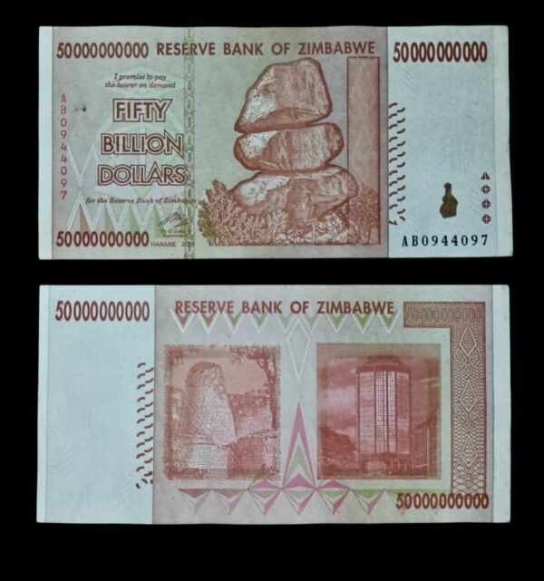 50 Billion Zimbabwe Dollar Banknote