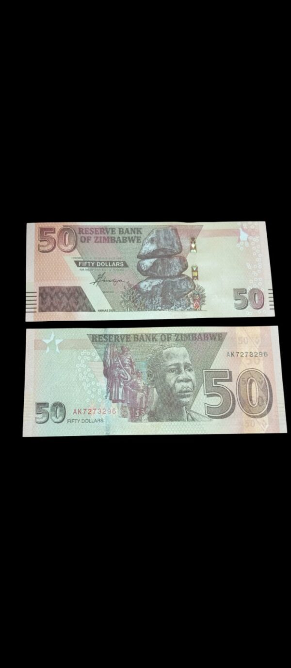 50 Zimbabwe Dollar Banknote