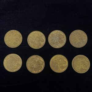 Ethiopia 10 Santeem Coin – Majestic Lion & Ox Design (1996–2004)