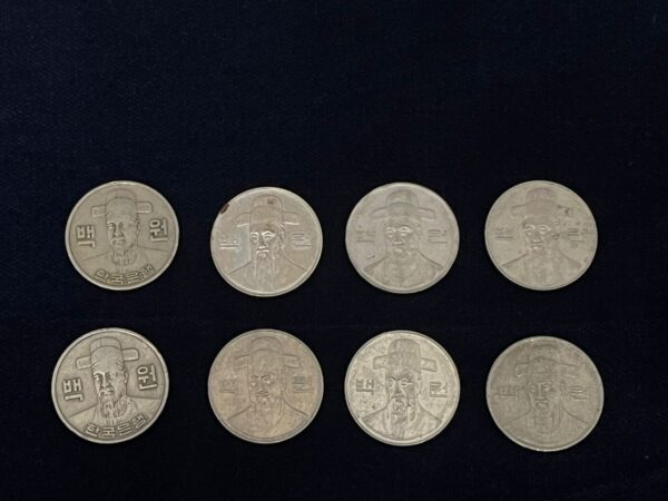 South Korea 100 Won Coin – Yi Sun-sin Legacy (1983–Present)