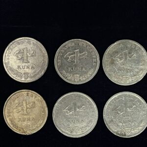 Croatia 1 Kuna Coin (1993–2021) – Nickel Brass Edition