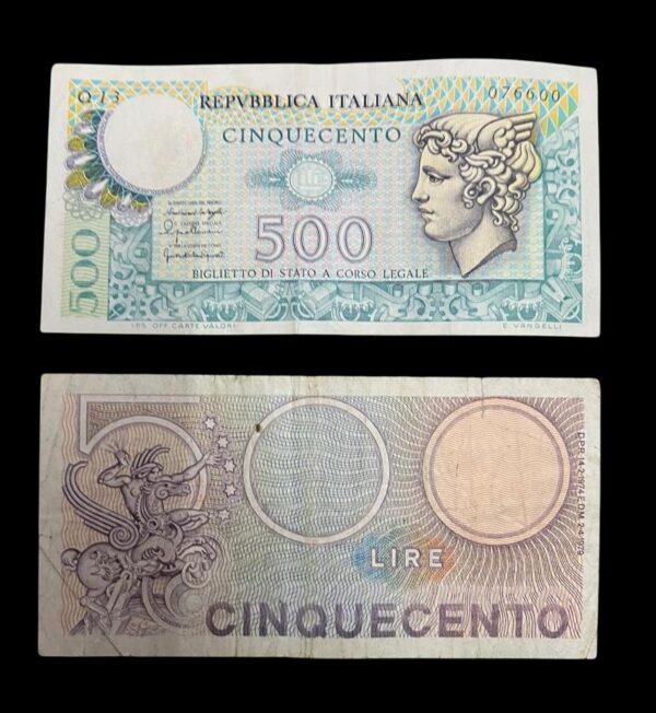 500 Italian Lire Banknote