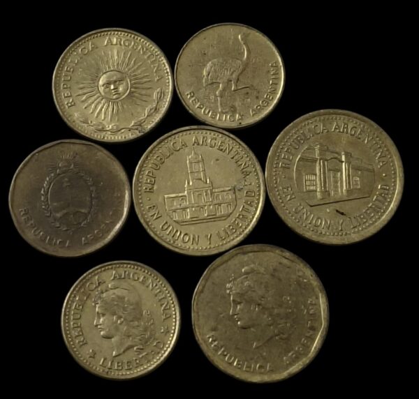 Set of 7 Vintage Argentina Coins – A Tribute to National Heritage - Image 2