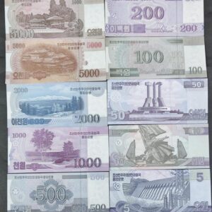 North Korea Specimen Banknote Set
