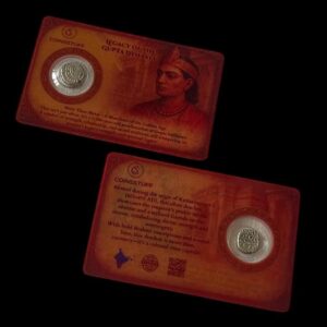 Gupta Dynasty Silver Coin Card