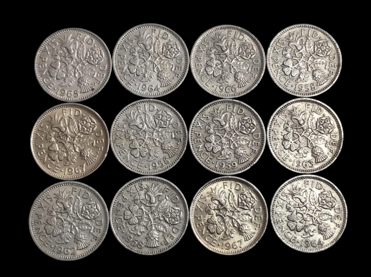 United Kingdom Queen Elizabeth II Sixpence