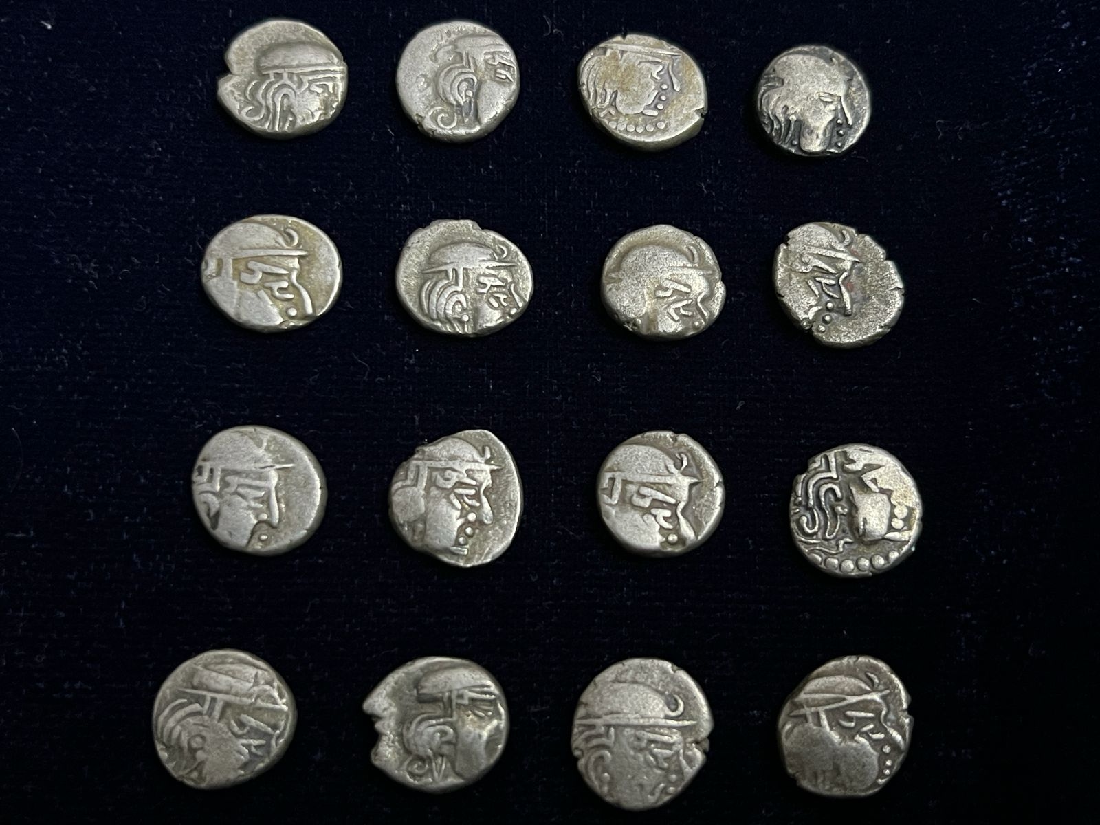 Maitrakas of Vallabhi silver coin