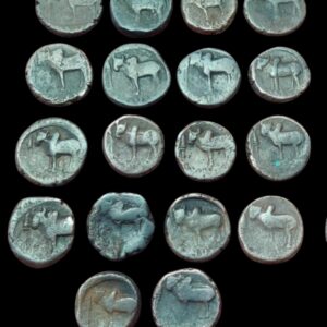 Ayodhya Coin of King Satyamitra (c. 3rd Century AD)