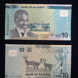 10 Dollars – Bank of Namibian UNC