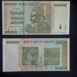 20 Billion Dollars – Reserve Bank of Zimbabwe