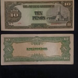 10 Pesos – Japanese Government Issue