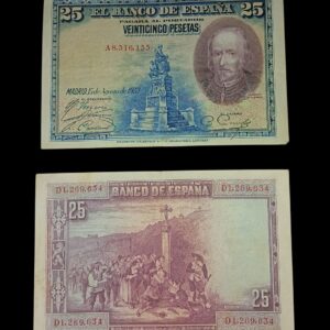 25 Pesetas – Bank of Spain (1928)
